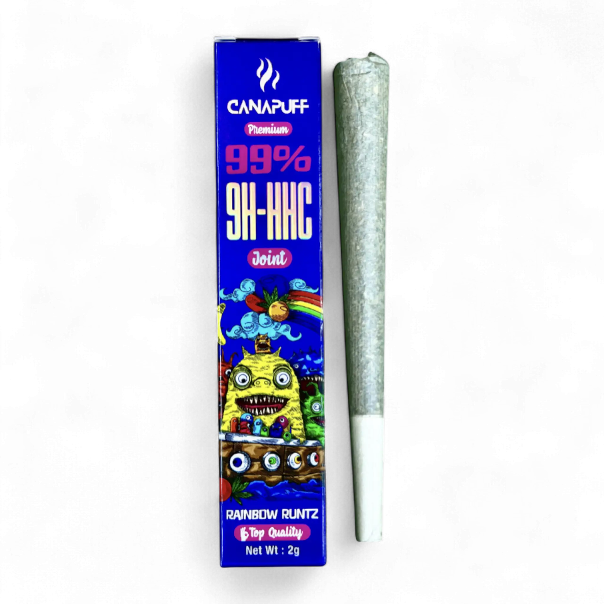 Vorgerollte 2g Rainbow Runtz 60%10_OH_HHCP