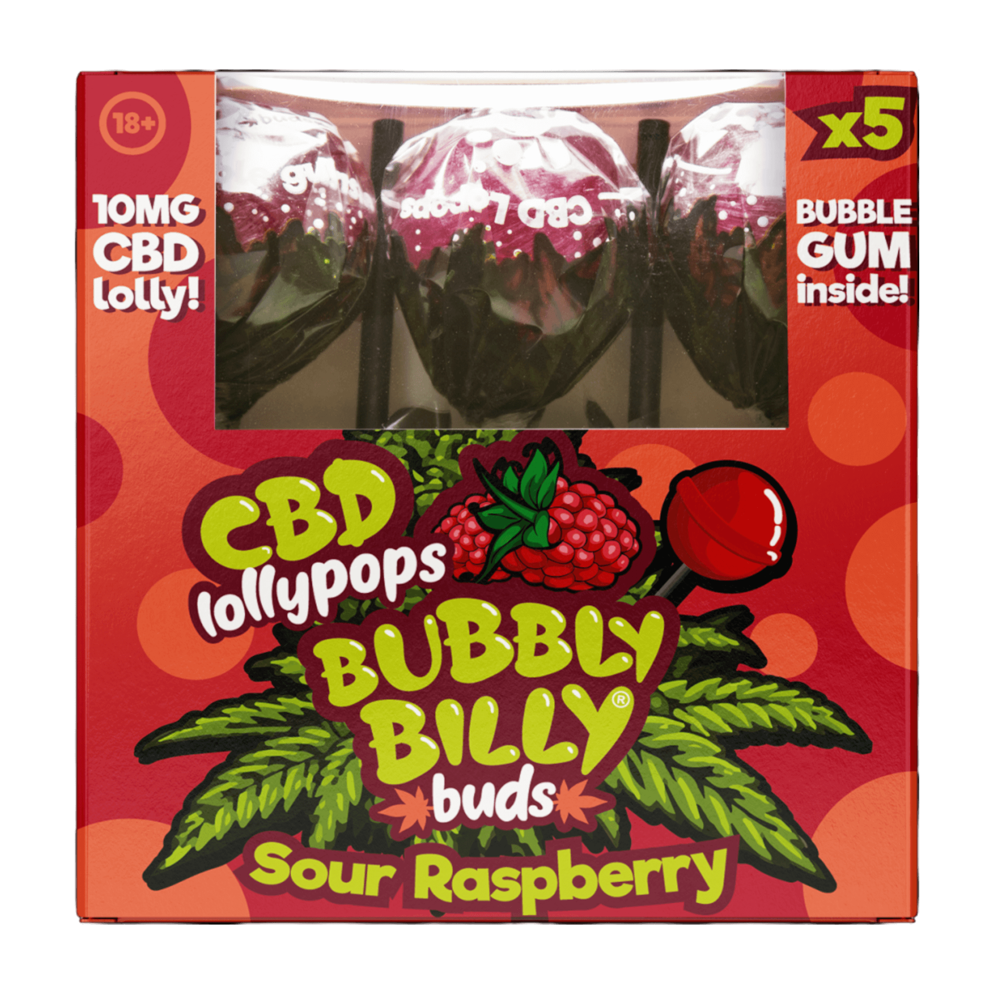 Himbeer-Lollis 10 mg