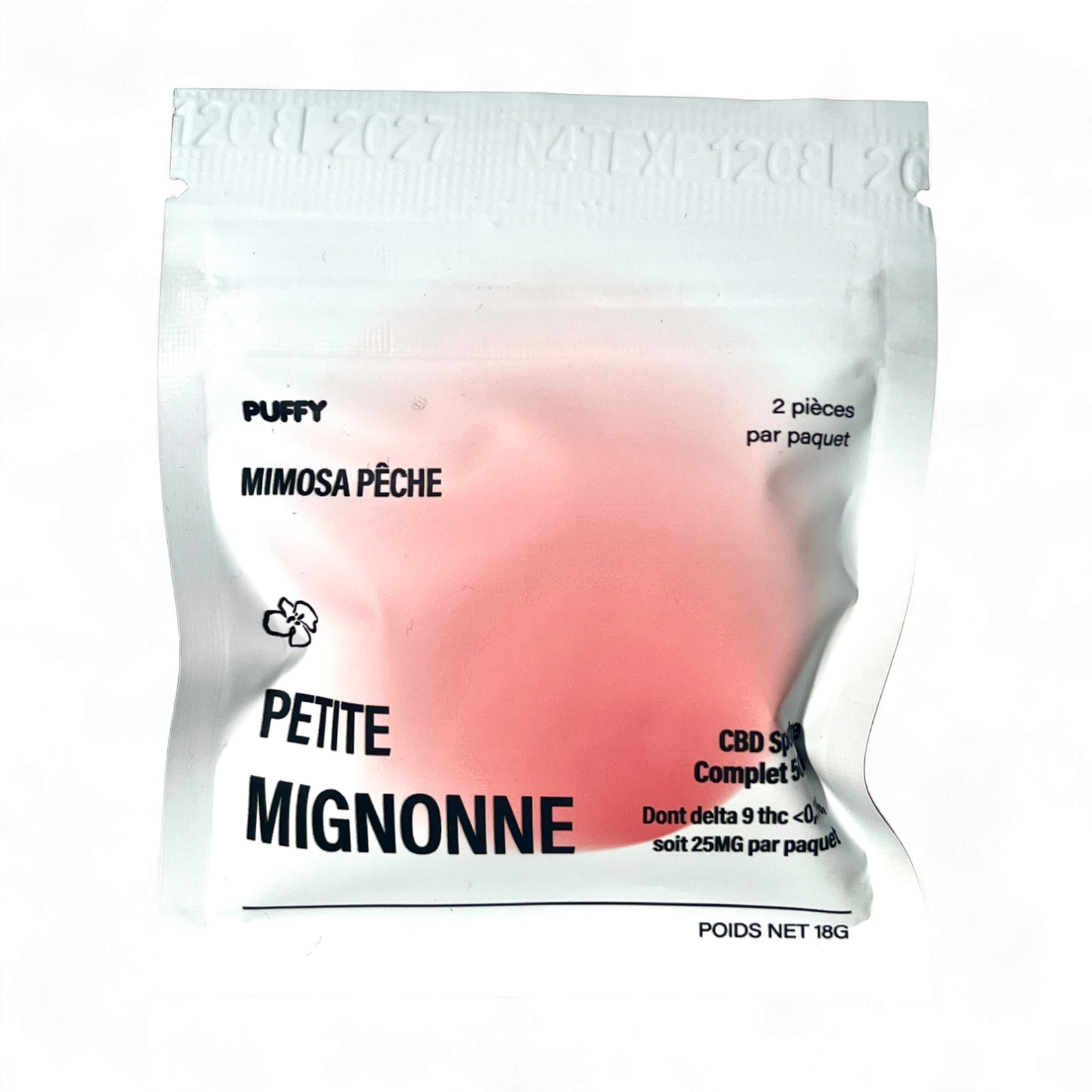 Gummibärchen THC 25mg/ CBD 25mg Pfirsich-Mimose