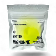 Gummibärchen THC 25 mg / CBD 25 mg, Geschmack: Saurer Apfel Diesel