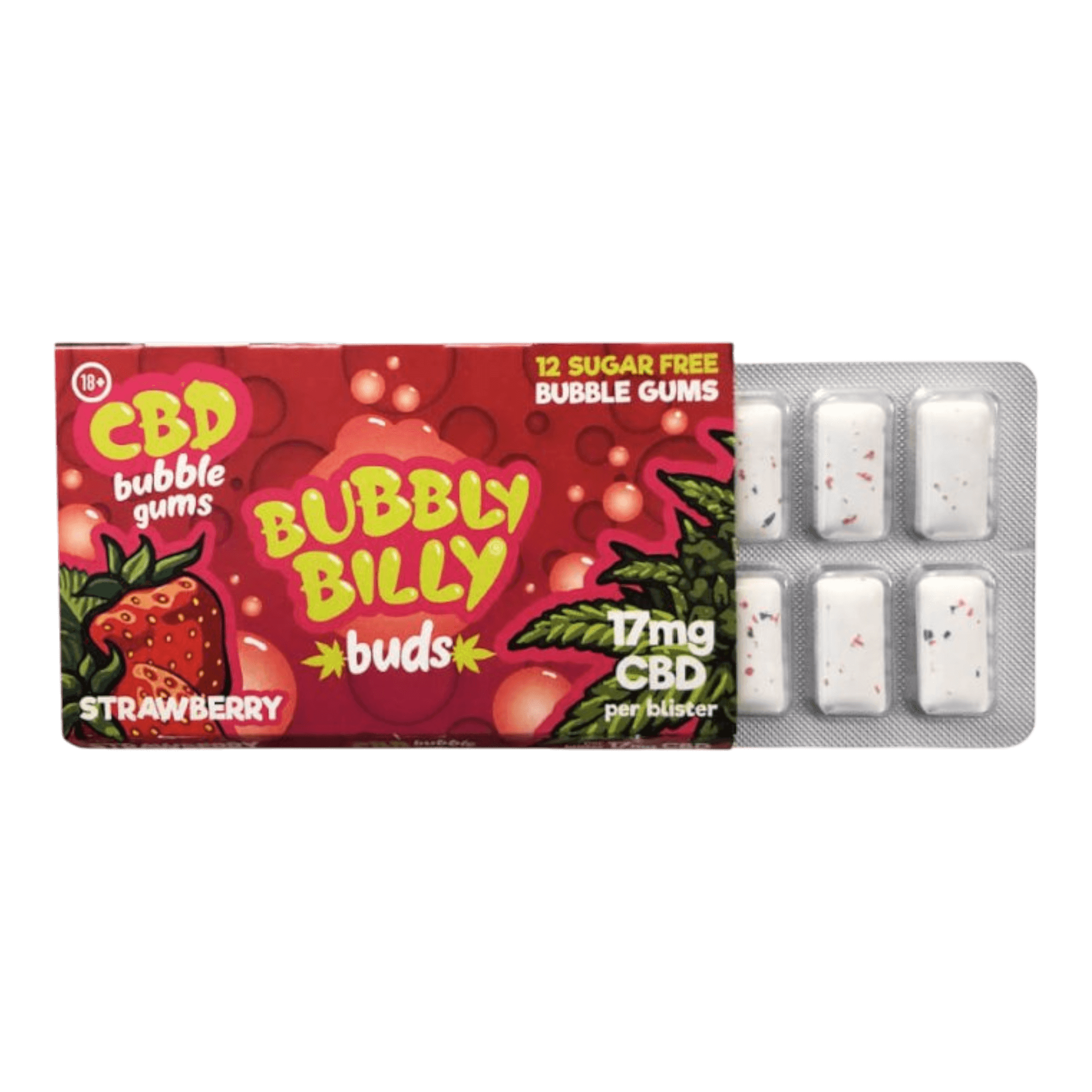 Erdbeer-Kaugummi 🍓 17 mg CBD